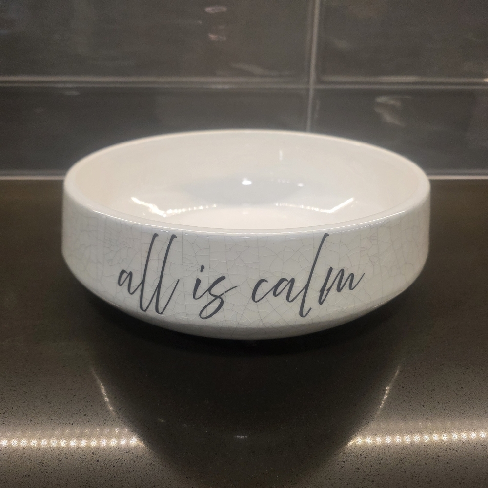 Mindfulness Ceramic All Is Calm Bowl